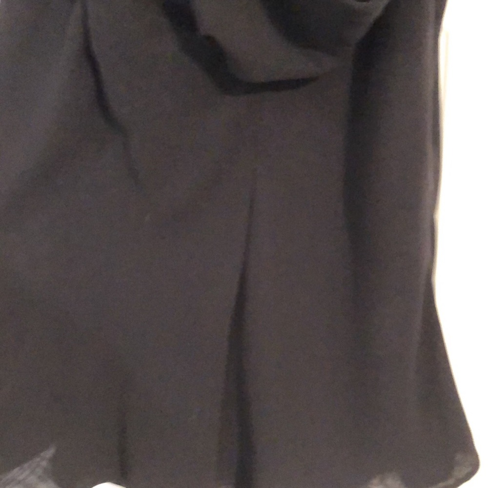 Black cowl neck blouse with split waist - Picture 3 of 3